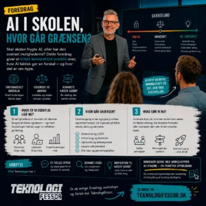 AI i skolen – hvor går grænsen foredrag