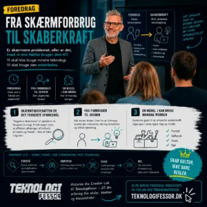 Fra skærmforbrug til skaberkraft signaturforedrag af Teknologifessor