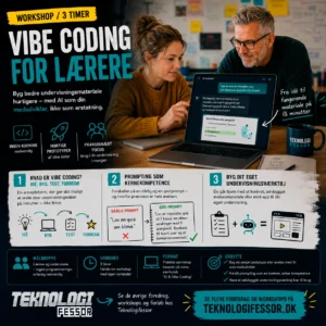 Vibe coding for lærere workshop om AI-drevet prototyping